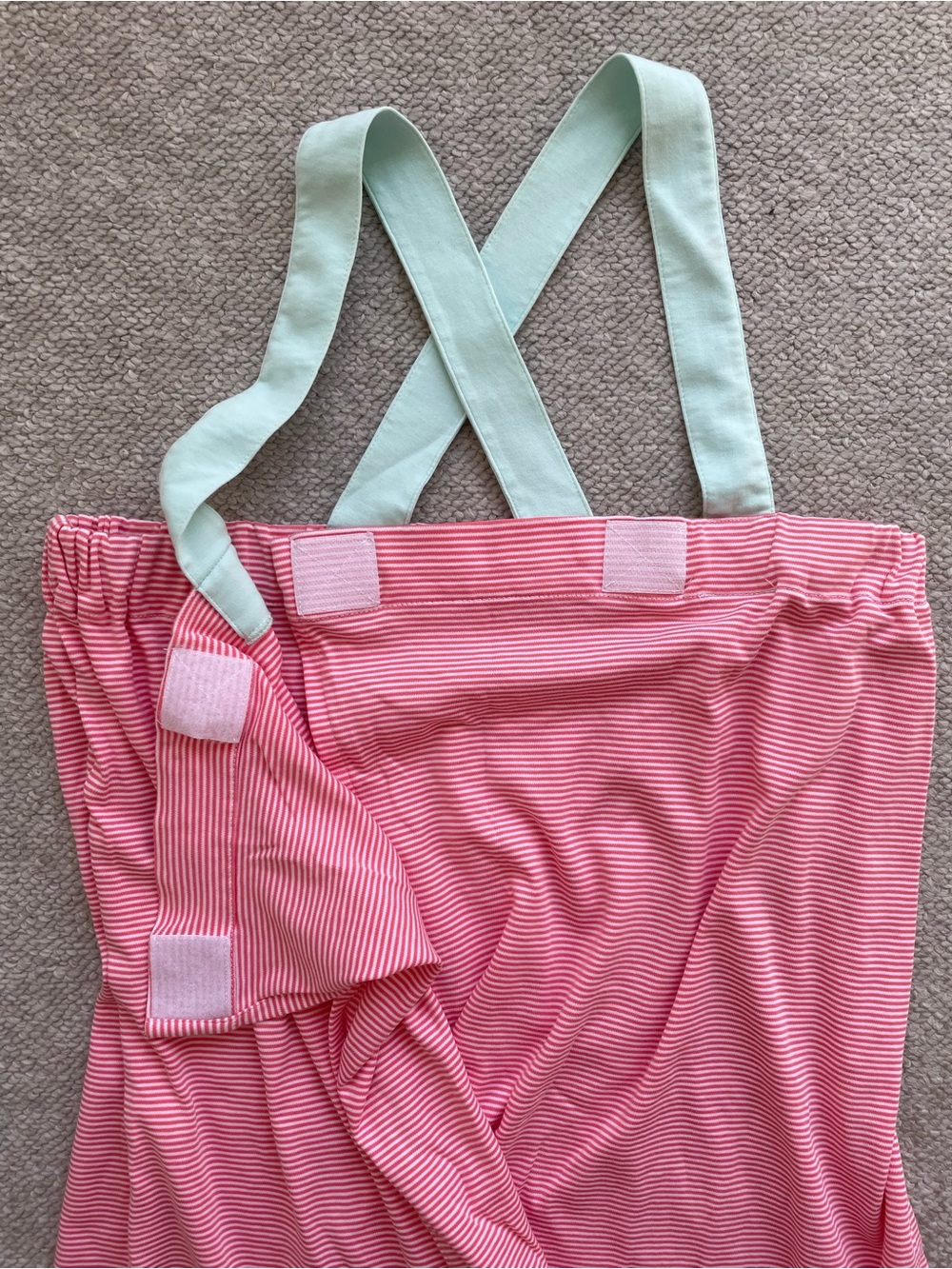 NWOT Lake Pajamas Pima After Bath Wrap, Gelato Anchor Stripe, Size Large - Picture 5 of 7